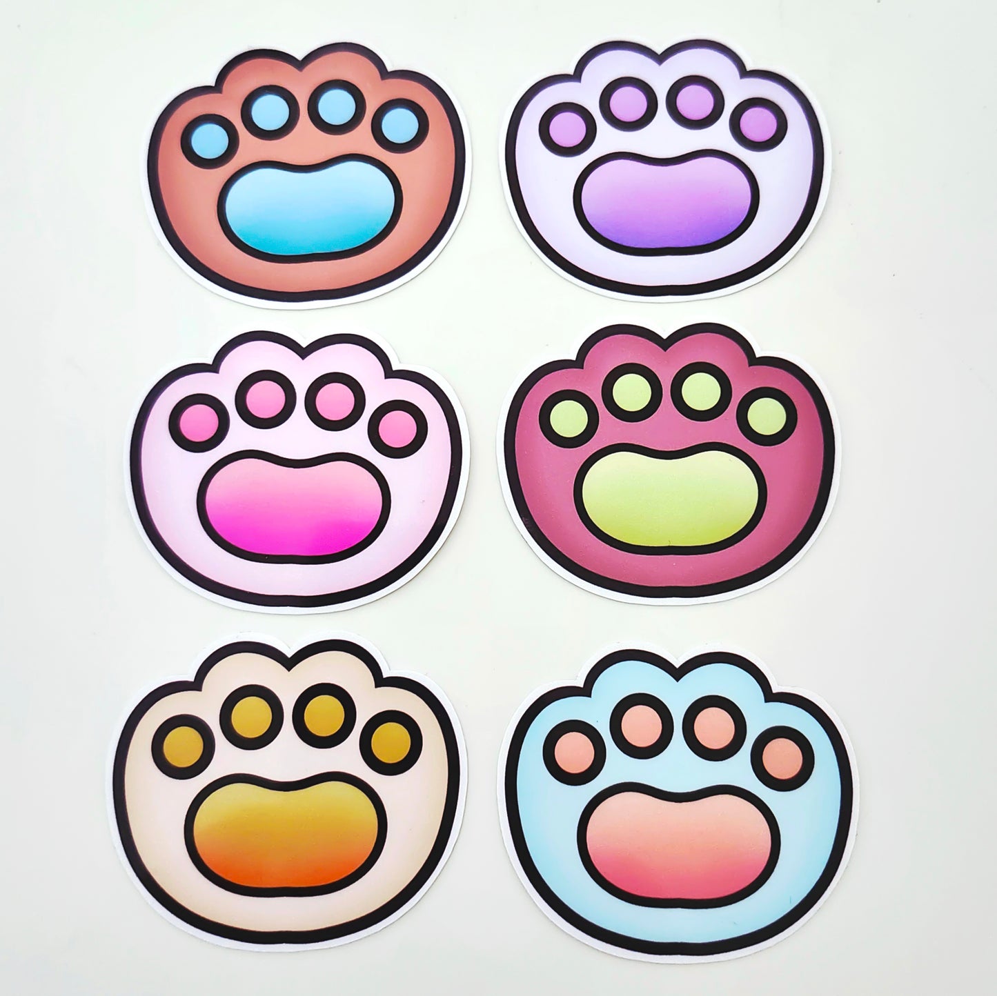 Pack d'autocollants - Pattes de chats