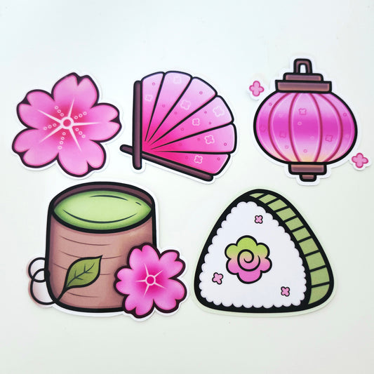 Pack d'autocollants - Hanami