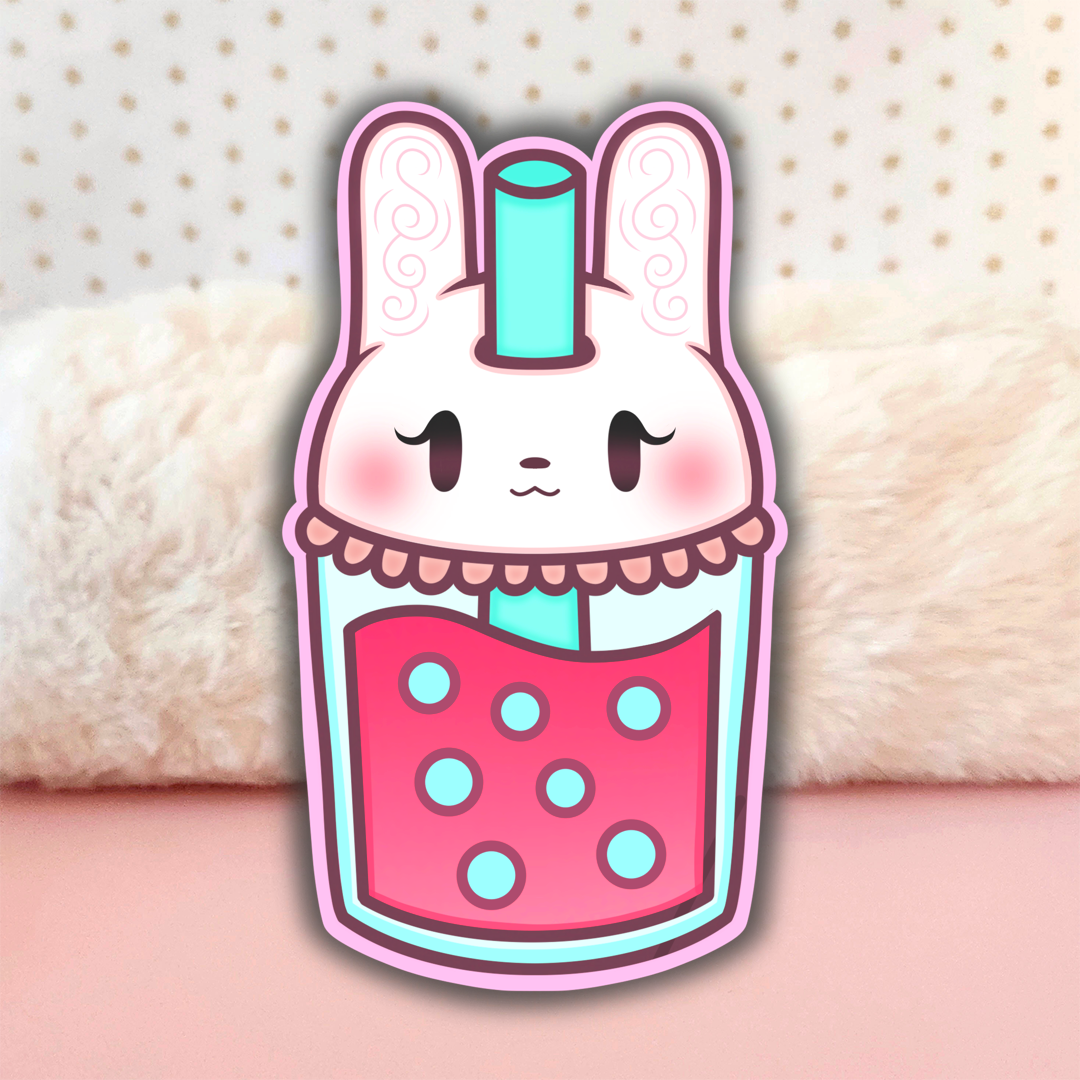 Autocollant - Bubble Lapinou