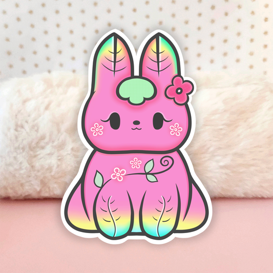 Autocollant - Lapinou Sakura