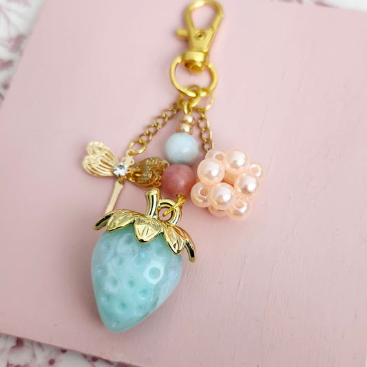 Porte-clé - Fraise menthe